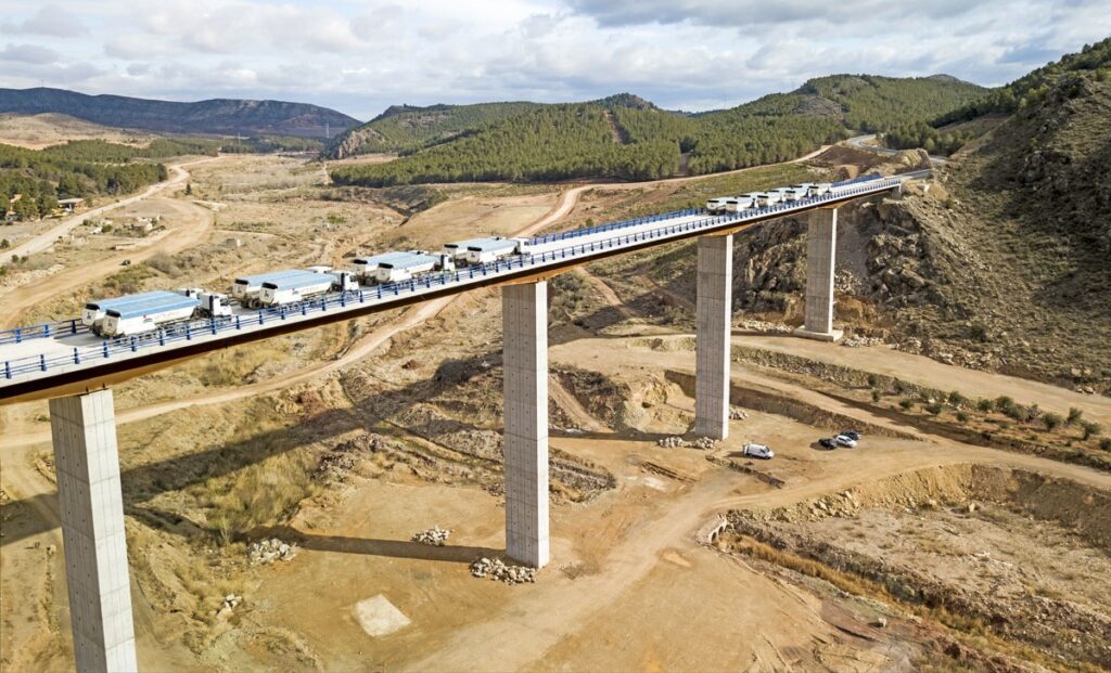 prueba de carga en una estructura